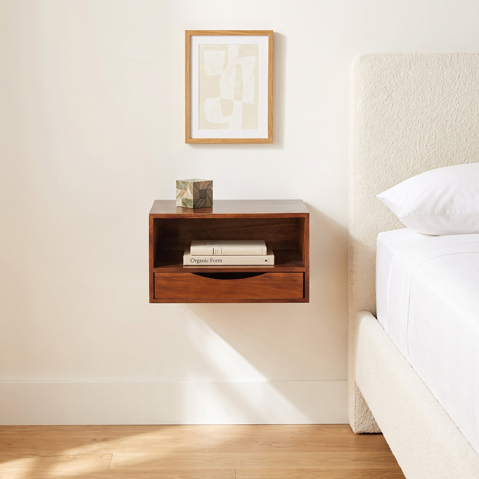 Adeana 13" Floating Shelf, Dark Walnut