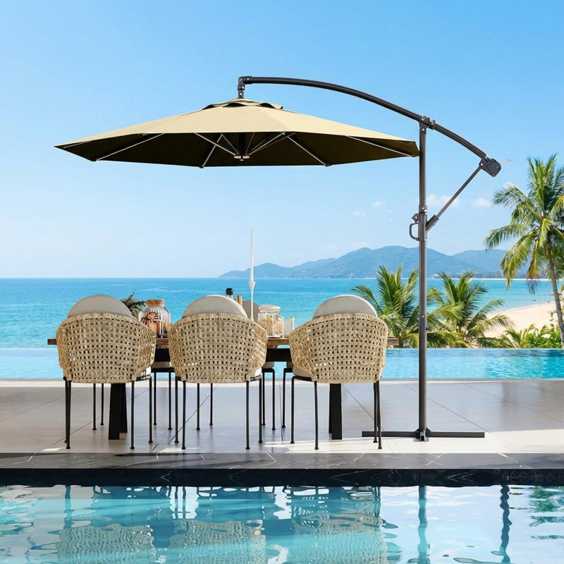 304.8cm Beach Parasol, Beige