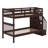 Bunk Bed With Storage Stairway And Guard Rail-2109133763