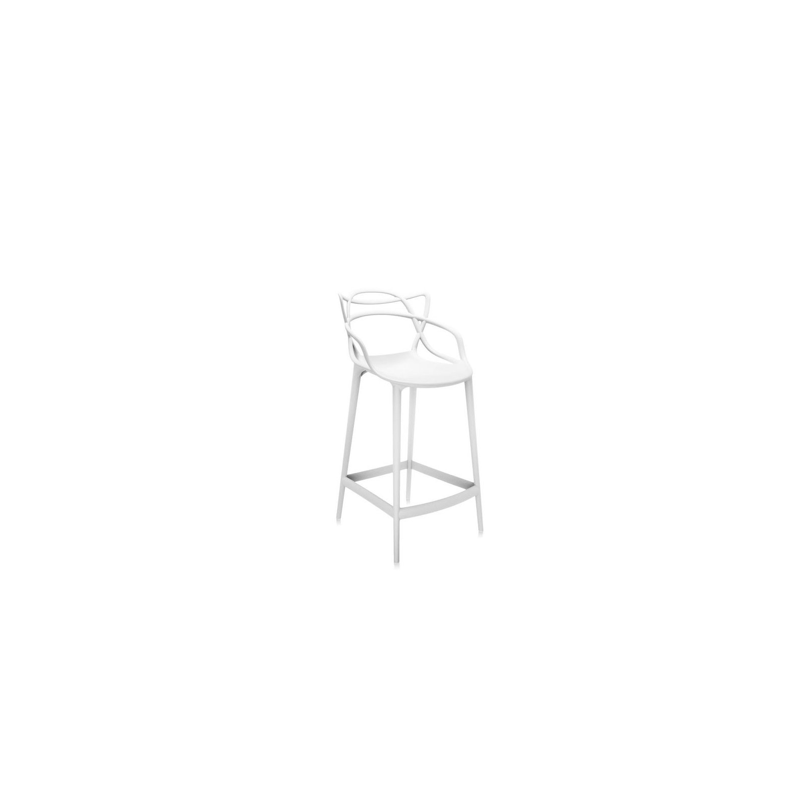 Masters Outdoor Bar Stool, Counter, White