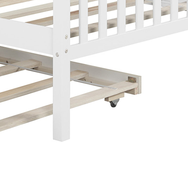 Lit plateforme Bernville, Blanc