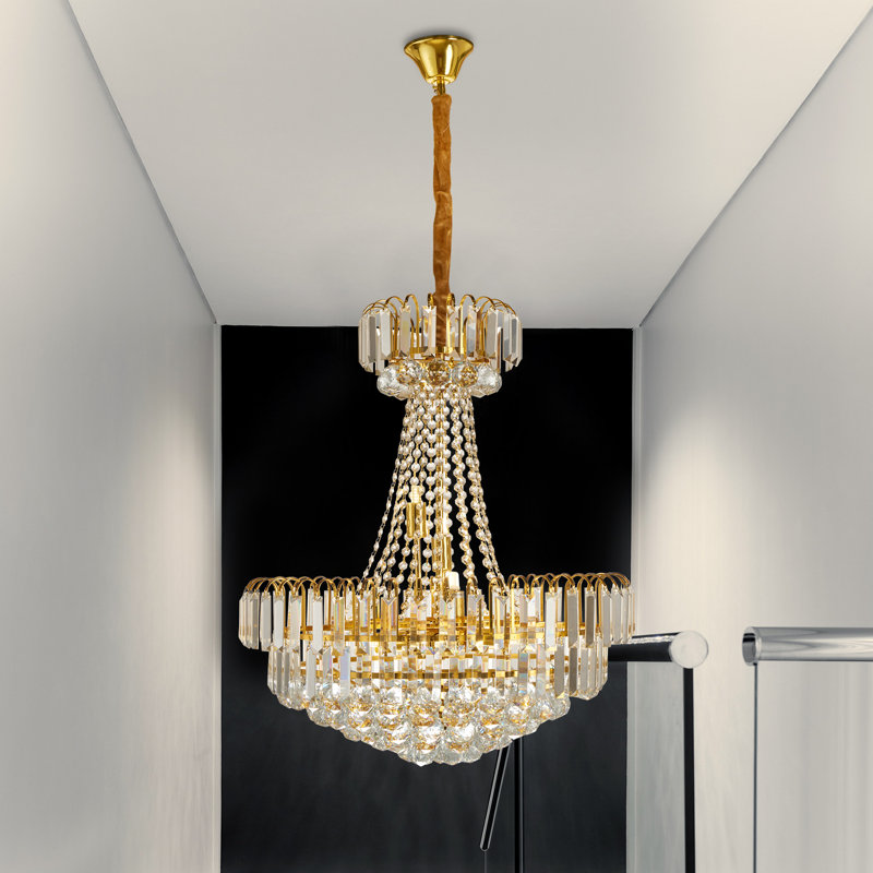 Lustre empire à intensité variable à 8 lumières Jadaiah