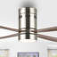 Ventilateur de plafond standard à DEL à 4 pales de 52 po avec télécommande et ensemble d'éclairage inclus Theo-95107502