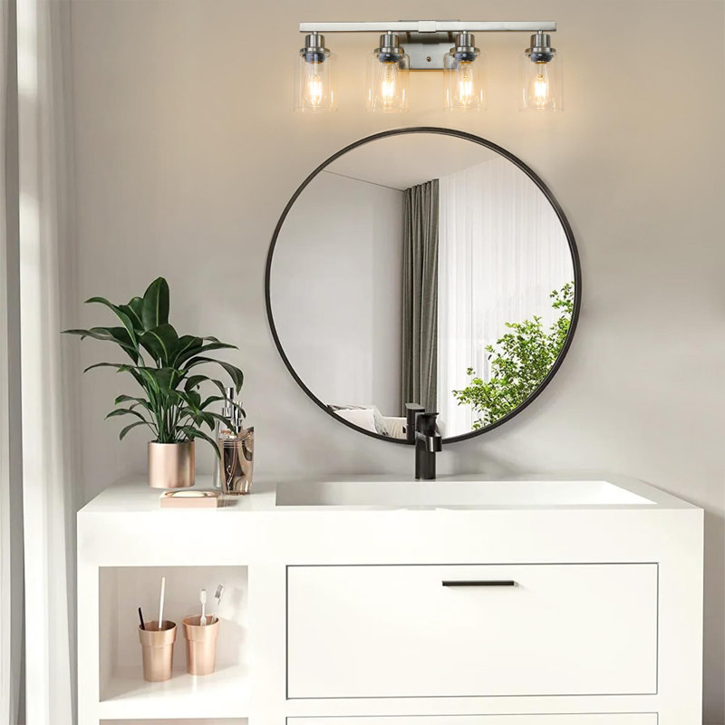Luminaires de salle de bain Modern, Nickel brossé