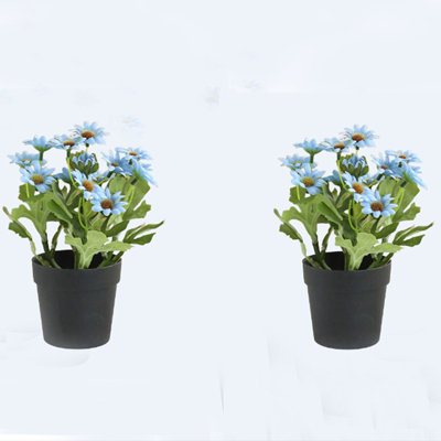 2pcs Simulation Plant Potted Decorative Artificial Flower Small Bonsai, Artificial Plant Potted