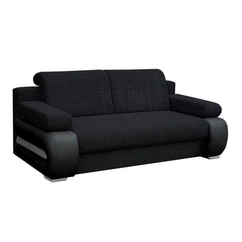 3 Seater Sleeper, Black