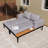 Modern Outdoor Daybed Patio Metal Daybed-925250584-925250587