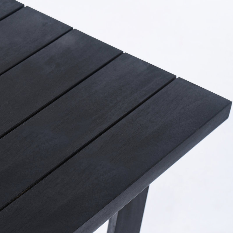 Table de bout carrée Ella, noir, table de bout, table d'appoint, table d'appoint moderne