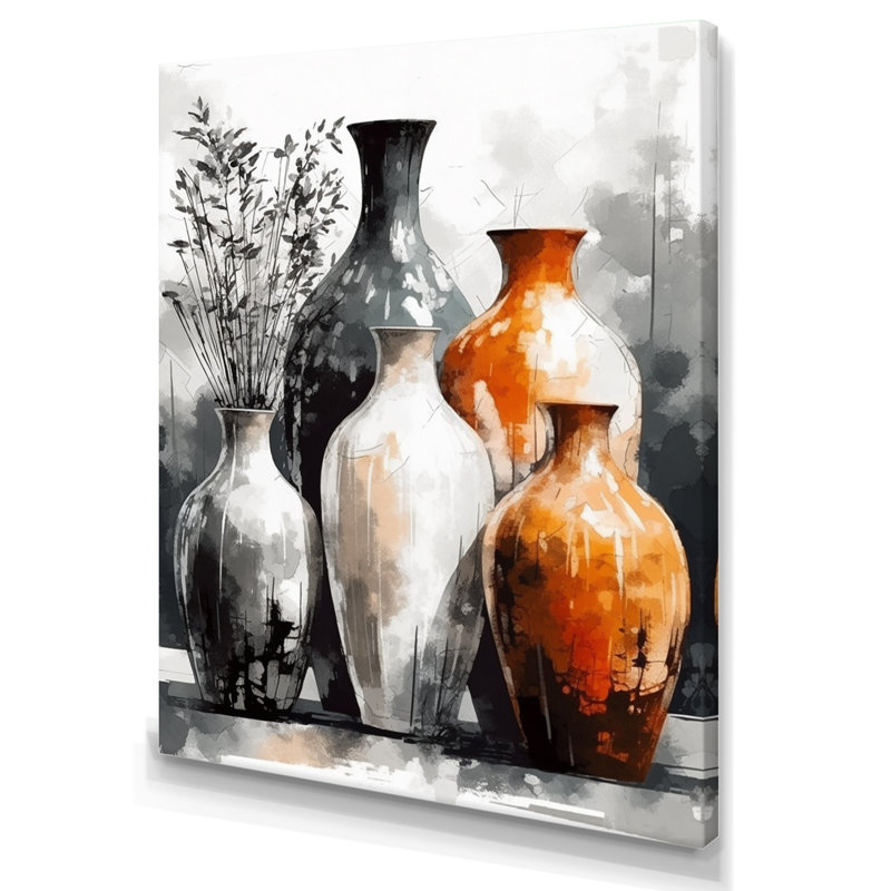 Vase Kayse, H 32 po x l 16 po, Toile tendue