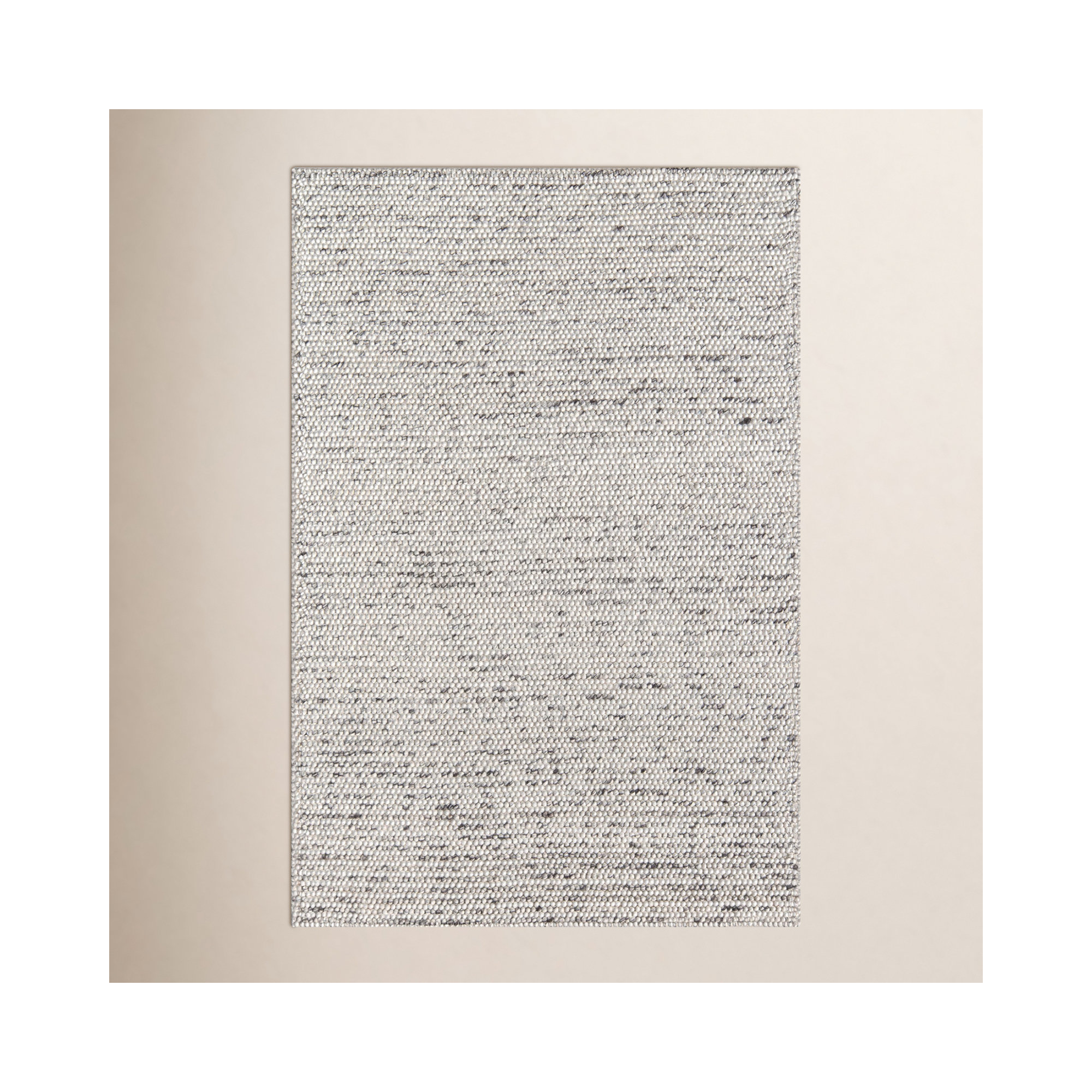 Amalda Handmade Wool Ivory Area Rug, Rectangle 3' x 5'