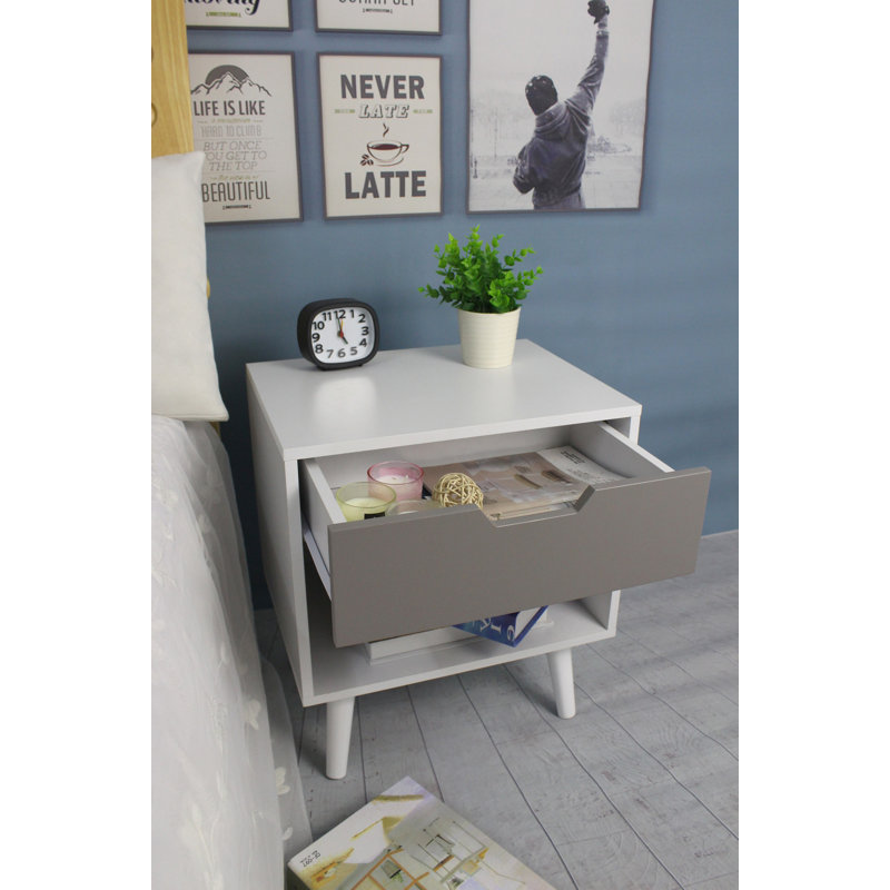 Kirts 40cm W Bedside Table