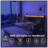 Twin Daybed With Trundle And Sliding Barn Door Headboard, Charging Station & LED Light, Rustic Brown