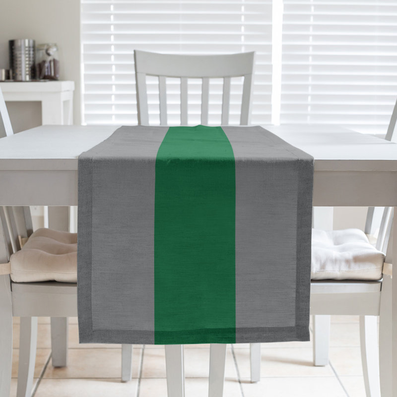 Chemin de table New Orleans, 90 po x 16 po, Mélange de coton, Houston Throwback Football Red/White