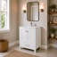 Ensemble de meuble-lavabo autoportant 30 po Anvay en blanc mat avec plateau en marbre de Carrare-1342386984-1525365370