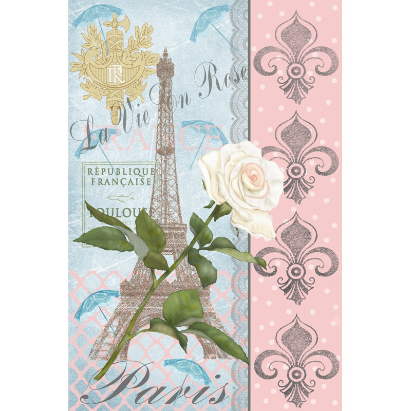 La Vie En Rose I by Jade Reynolds - Wrapped Canvas Print, 46cm H x 30cm W x 3.8cm D
