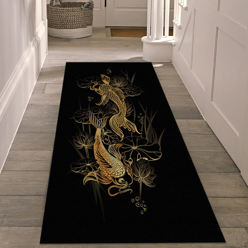 Vintage Floral Printed Soft Pile Rug with Intricate Botanical Design for Cozy and Stylish Home Decor, Runner 2'8" x 6'7"