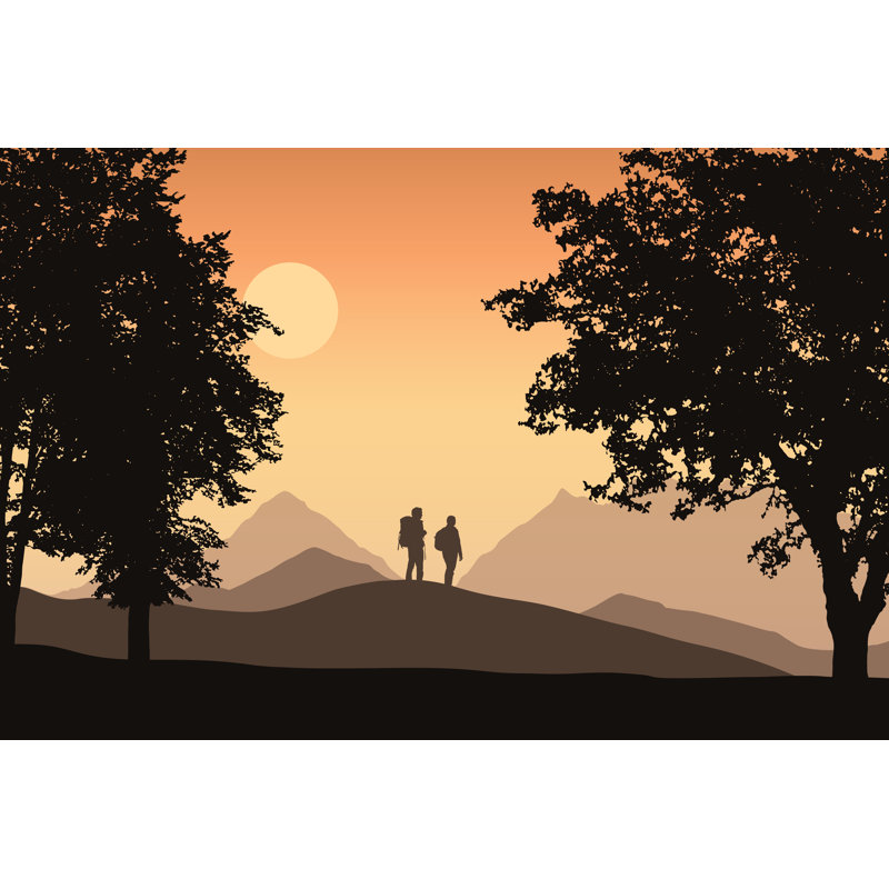 Adoncia Tourists With Backpacks by FORGEM - Wrapped Canvas Print, 20cm H x 30cm W x 3.8cm D