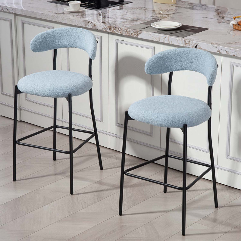 Tabouret de bar 26 po Keymarion, Bleu, 2