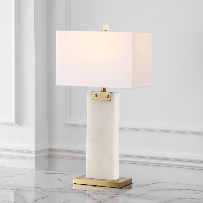 Omon Table Lamp, White/Gold