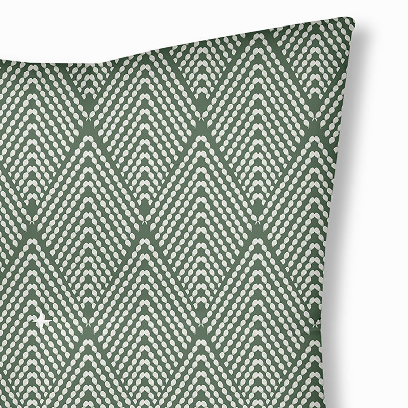 323_Oreiller de sol capitonné DesignLefeflor, 30 po x 30 po, Vert