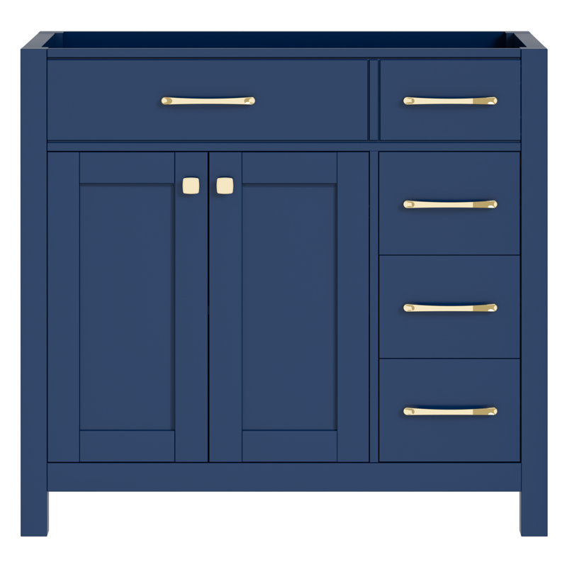 Base de meuble-lavabo 36 po seulement, lavabo non inclus, Bleu