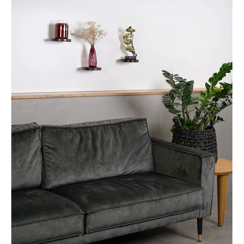 Burrowsville 3 Piece Floating Shelf, Dark Brown