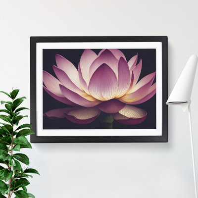 Intriguing Lotus Flower - Framed Print