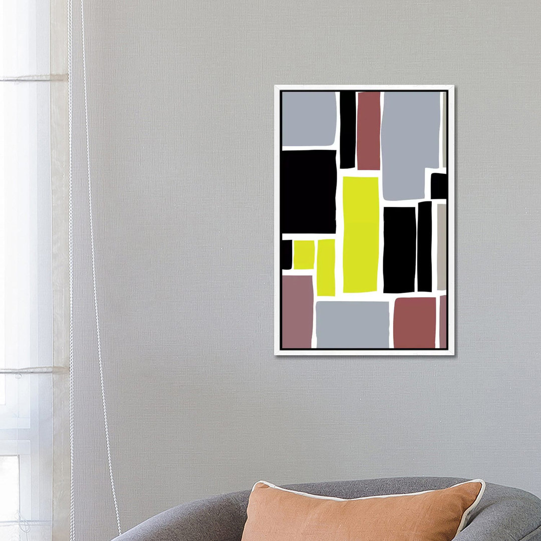 Multi-Colored Cutout Blocks von The Maisey Design Shop - Gallery-Wrapped Canvas Giclée on Canvas