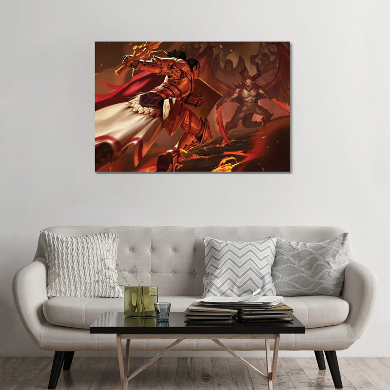 Duels - reproduction d'art mural - toile tendue, H 32 po x l 48 po, Toile tendue, Ne s’applique pas
