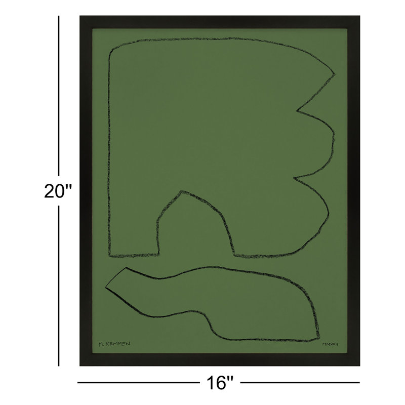 Forest 1 Print by Michael Kempen, Black , 20" H x 16" W x 1.25" D