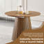 Table de salle à manger en bois flexible et extensible avec pieds à lattes