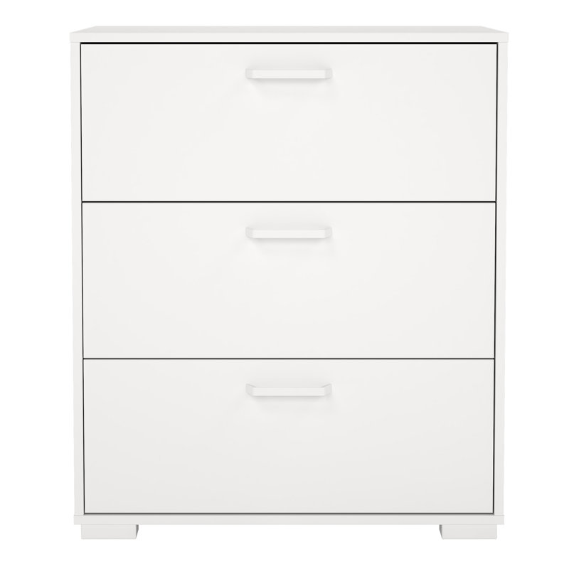 Sumehra 70.2cm W 3 - Drawer Chest of Drawers, White