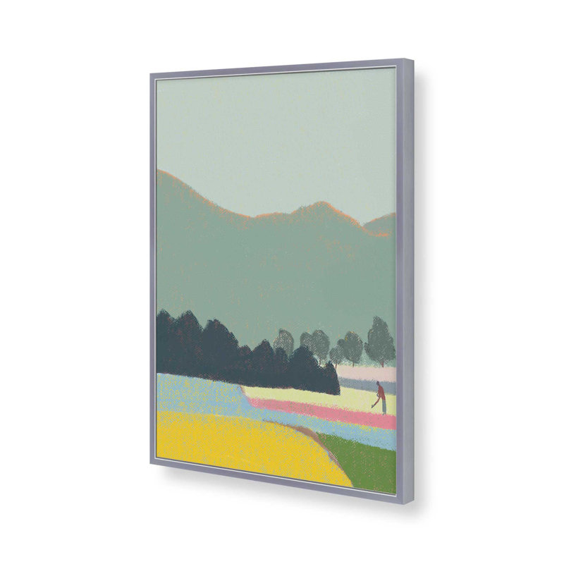 «Country Part 2» par Little Dean, reproduction d'art sur toile, H 32 po x l 24 po, Argent argent