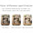 Beige + Black Solid Wood Freestanding Fireplace