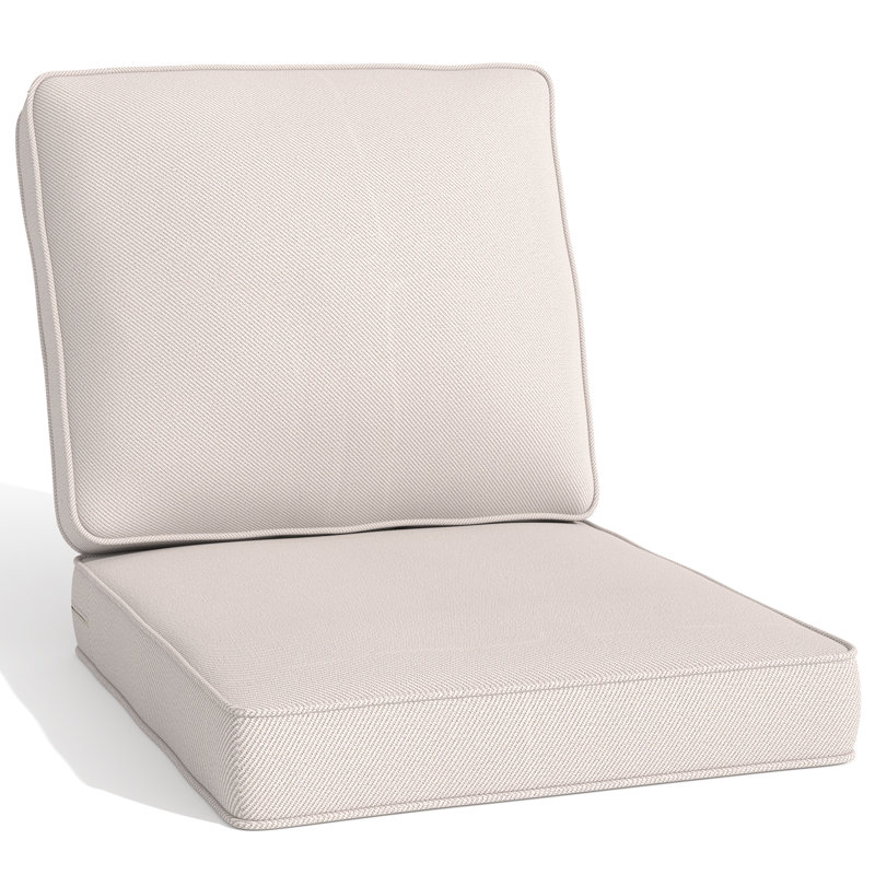 Coussins de siège profond pour l'extérieur, Beige