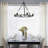 Leithgow 6 - Light Steel Dimmable Chandelier