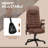 HOMCOM High Back Vibration Massage Office Chair With 6 Vibration Points-366593431