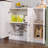 Buffet Cabinet With 3 Door, Kitchen Storage Sideboard With Adjustable Shelf, Rustic Buffet Sideboard Cabinet, Coffee Bar Accent Cabinets For Living Room, Entryway, White-1654900050