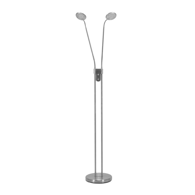 Richiez 180cm Brushed LED Traditional Floor Lamp