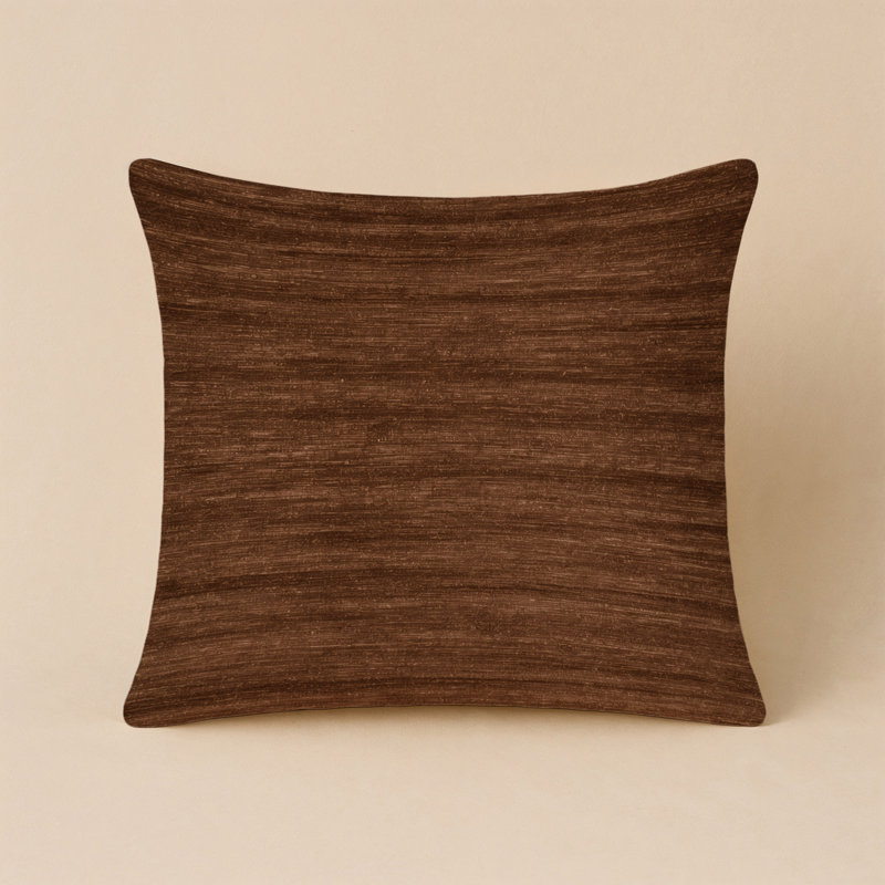 Coussin décoratif intérieur et extérieur Tabriz, Carré 20 po, Brun chamois