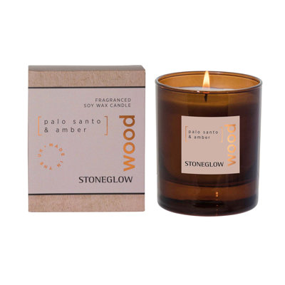 Scented Unscented Flameless Tumbler Candle with Glass Holder