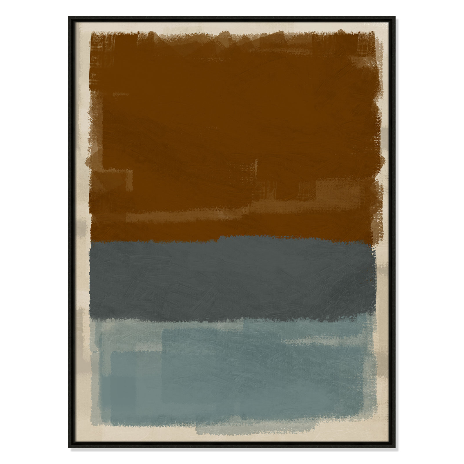 Turbulent Honesty Print by Marcus Prime, 31.5'' W x 41.5'' H, Espresso Floater