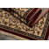 Tapis en laine rouge/beige oakland Cirro