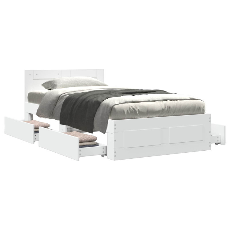 Bed Frame, White