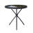 Outdoor Bistro Table, 24" Patio Table Steel Frame Tempered Glass Top, Dining Tables For Balcony Garden Poolside