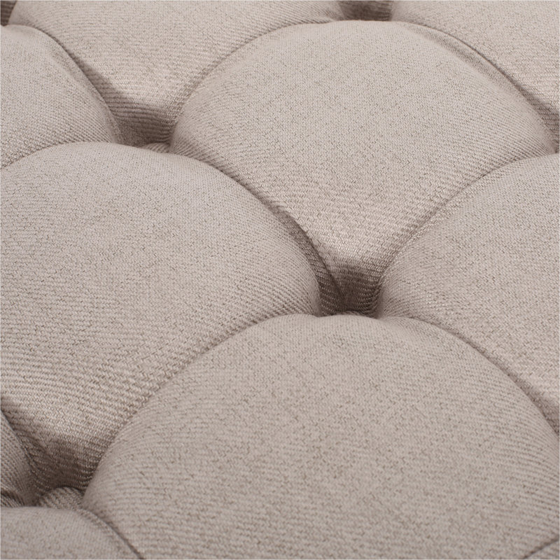 OTTOMAN AVEC ROULETTES, Tissu de blé