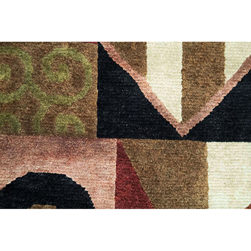 Hand-Knotted High-Quality Multi-Colored Area Rug