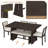 6-Piece Dining Room Set - Upholstered Chairs & Padded Bench For Comfort-1394027592