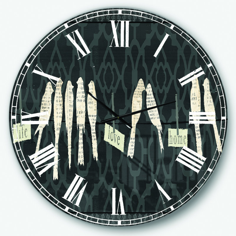 Horloge murale Swigart, Surdimensionné