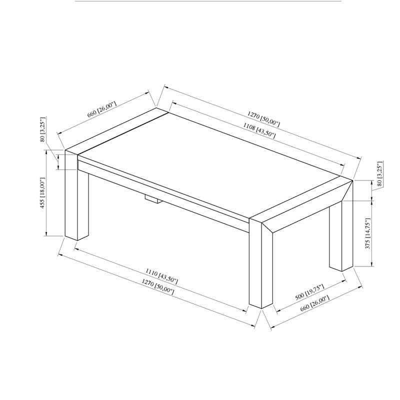 Table basse beige